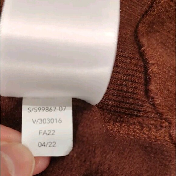 Athleta Coaster Luxe Sweatshirt Dress Small Petite Rust/Brown SOFT Long Sleeve - Picture 10 of 10